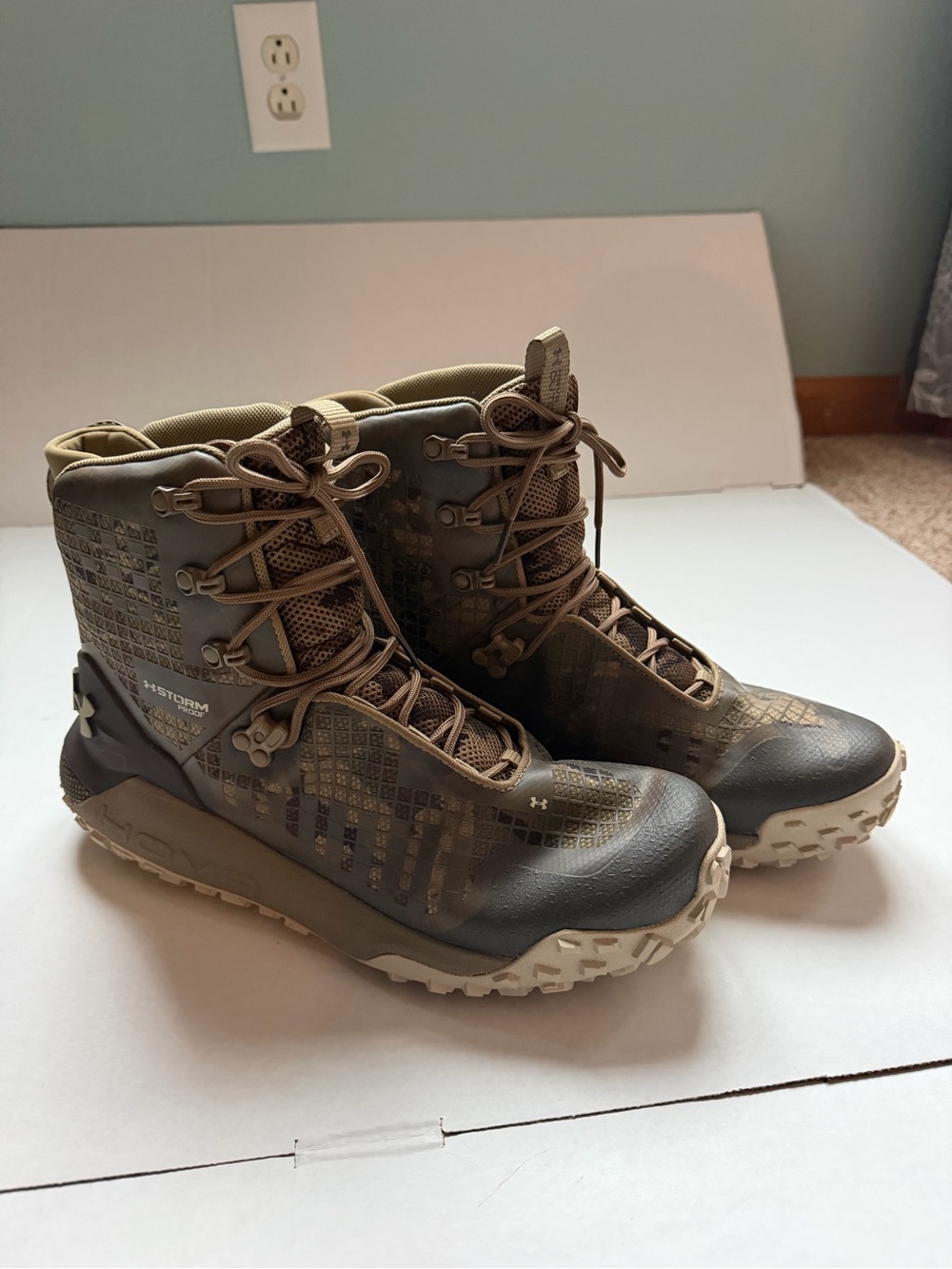 Under Armour Men’s Tactical Waterproof Brown High-Top Boots